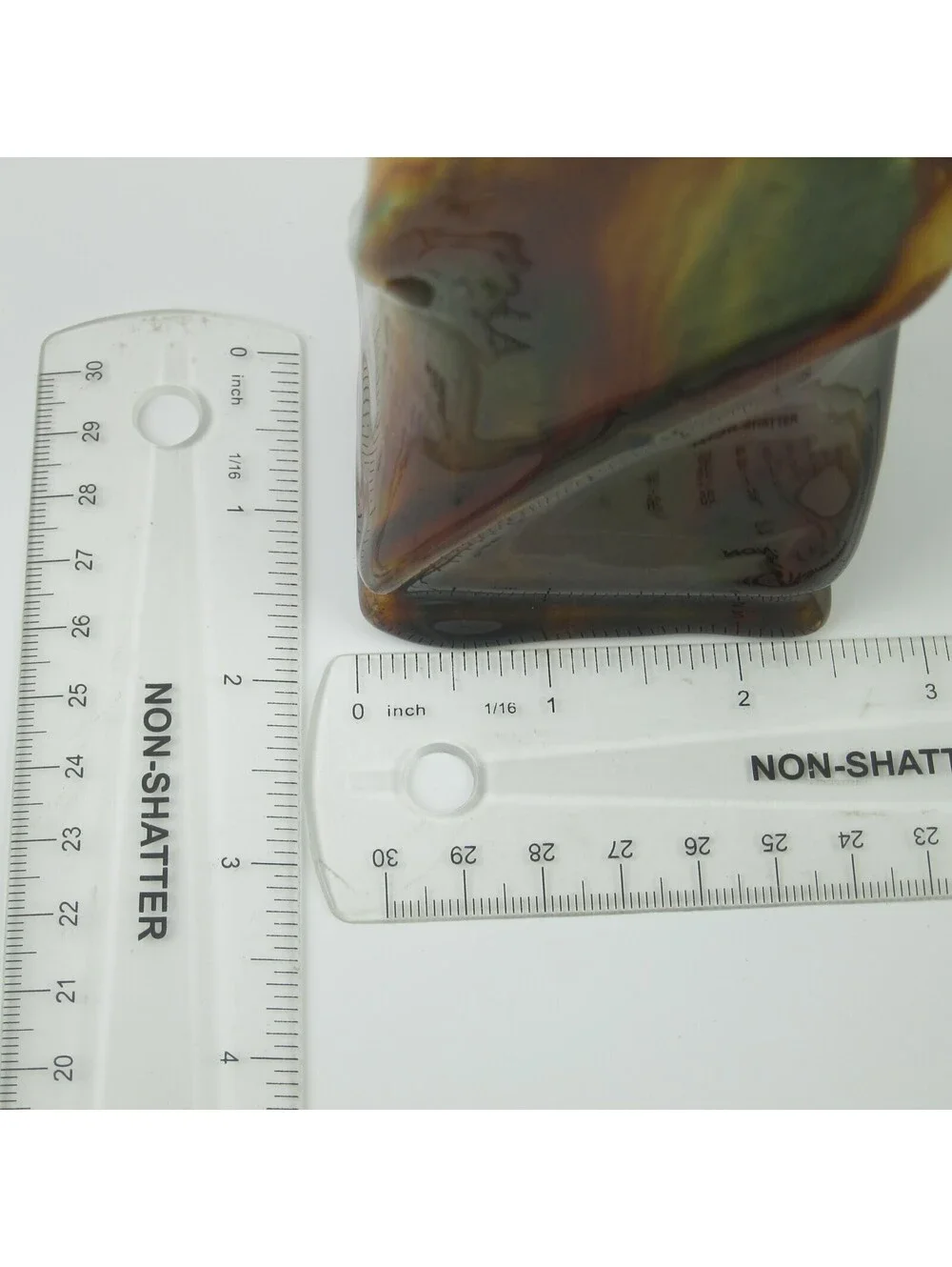 Antique Rockingham Glaze Art Pottery Twisted Square Vase 5